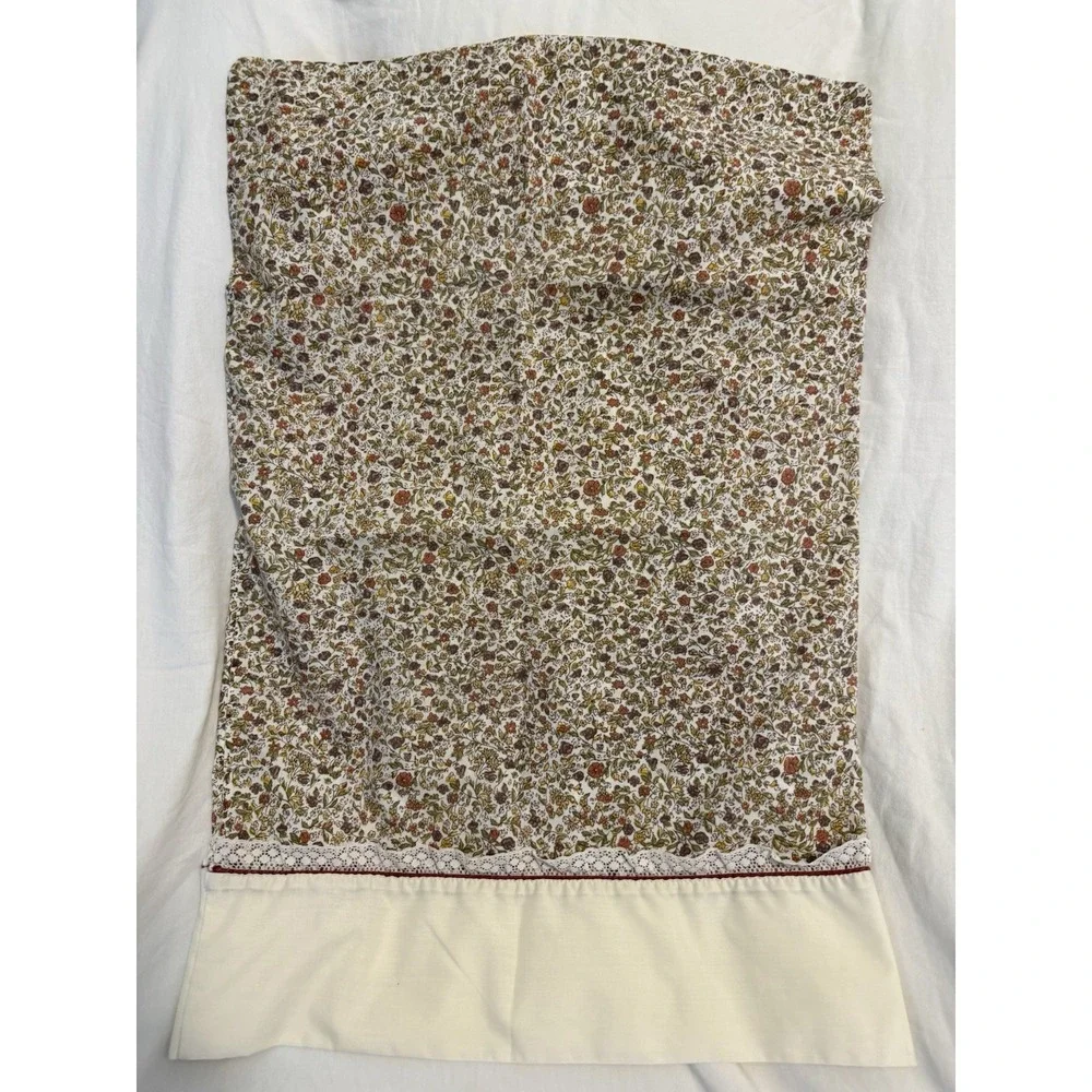 Vintage Jcpenney Permanent Press Standard Pillowcase Laced 20 X 30